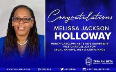 Soror Melissa Jackson Holloway – Vice Chancellor